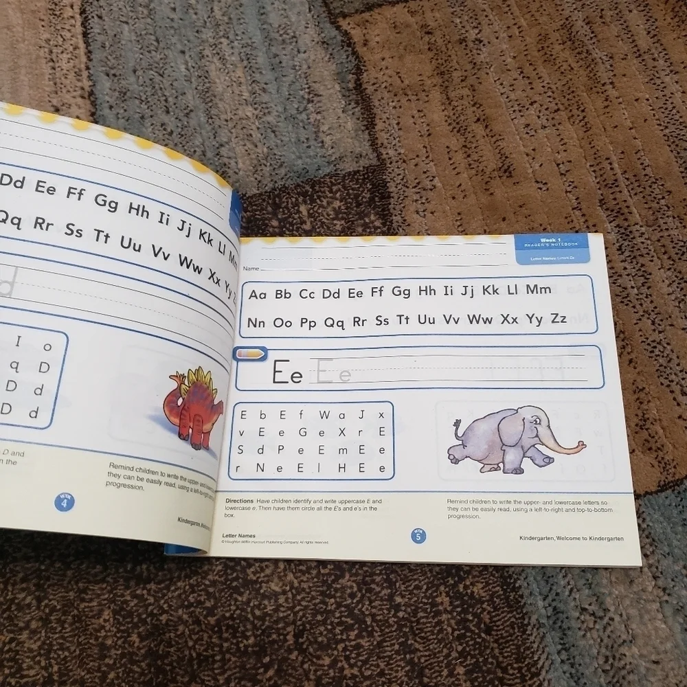 Harcourt journeys readers notebook grade kindergarten volume 1 never used